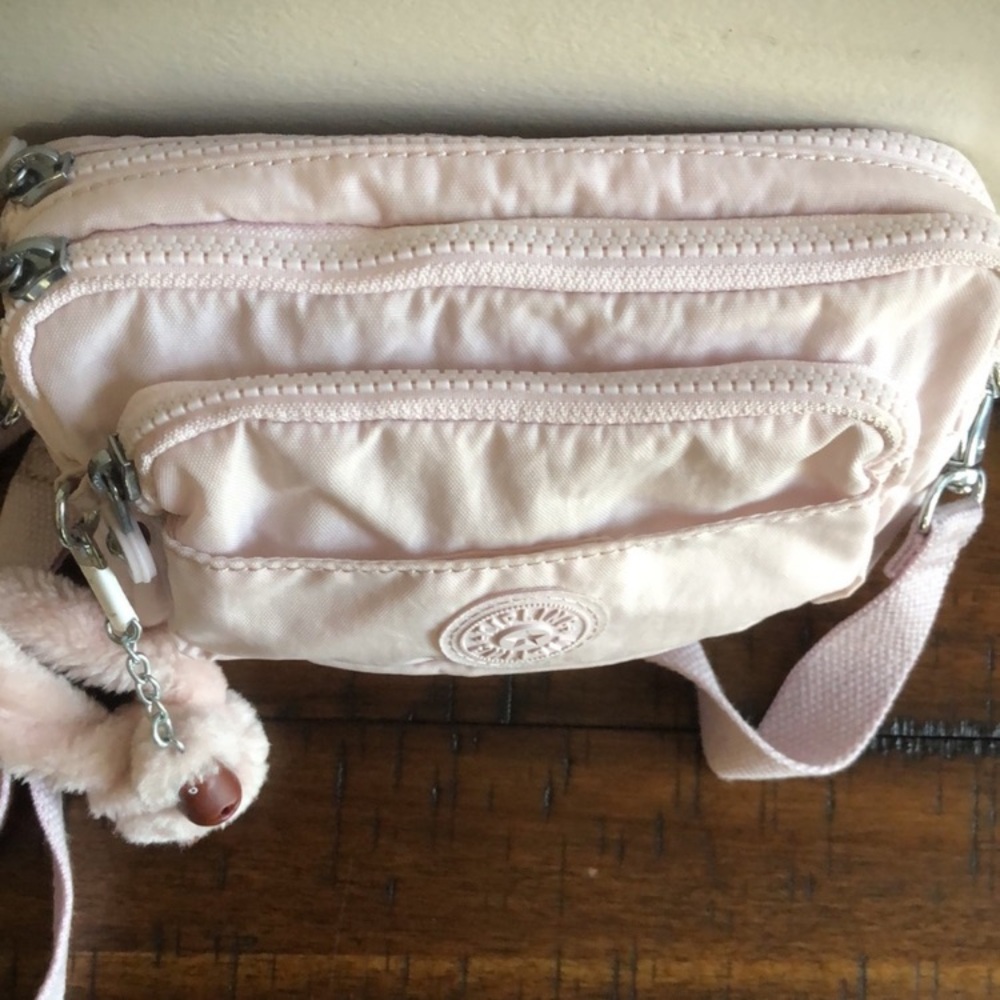 Kipling Merryl U Convertible Crossbody Belt Bag Pink Sands - Picture 5 of 14